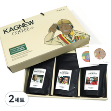 原豆咖啡 240g*3種組 禮物用+Gang新兵部隊杯墊, 2組, Coffee Yirgacheffe+Rimucosa+Blue Hani+Kangnyu Bag Coasters