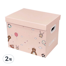 Tanni北歐風多功能紙盒 BGN133, 粉色, 2個