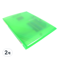 Alpha Vivid Color Chip 雙槓桿式文件夾 A4, 淺綠色, 2個