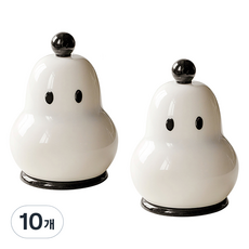 Winprice 牙籤棉花棒收納盒, 10個, 乳白色