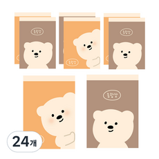 ARTMORE 小熊可撕式綜合筆記本 50張, 24個, 隨機出貨