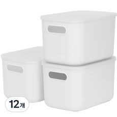 팬트리 수납함, 화이트, 12개