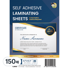 Hasi 自黏護貝膜 手動護貝膠膜, A4, 150張