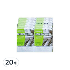 MUNGYO 碳酸粉筆, 20個, 白色, 200個