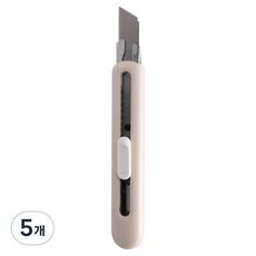 델리 라운드 커터칼 대형 EM530, 화이트, 5개