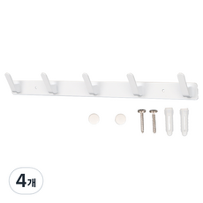ALLGORR 五爪衣架, 4個, 白色