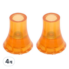 Day Use 安全防滑拐杖橡膠頭 黃色, 4個