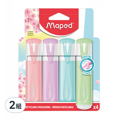 Maped 櫻花學園系列 Pastel螢光筆四色組, 8入