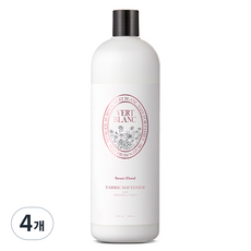 베르블랑 유아용 섬유유연제 스위트플로럴향, 1L, 4개