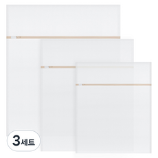 하비티 사각 촘촘 메쉬 세탁망 S + M + L 세트, 3세트