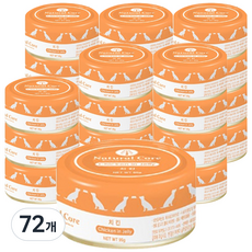 네츄럴코어 강아지 영양 간식 캔, 72개, 95g, 치킨