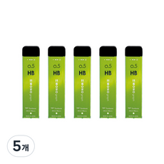 MONO 톰보우 샤프심 그래프 HB 60mm 라임바디 40본, 0.5mm, 25개