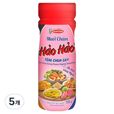 하오하오 디핑 시즈닝 무이 참 베트남 새우소금, 5개, 120g