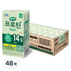 셀렉스 프로틴 당솔브 식물성 고단백 저당 음료 오곡맛, 48개, 190ml