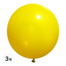 Sempertex 1個大圓形氣球90cm, 黃色, 3個