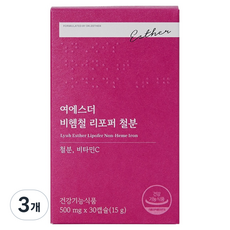 에스더포뮬러 여에스더 비헴철 리포퍼 철분 15g, 3개, 30정