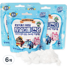 로보카폴리 제로당 캔디, 40g, 자일리톨, 6개