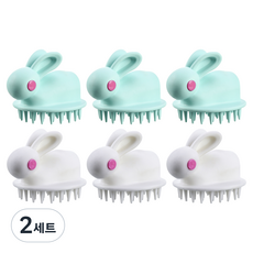 elive 柔軟頭皮按摩器 2款 x 3入組