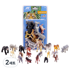 animal planet 動物星球 動物吸塑人物模型套裝 19 件, 2套