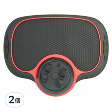 三合一號碼牌防滑置物手機支架, 19x24cm PVC+ABS, 黑紅色, 2個