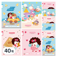 YOUNG ART Sosofun 1000 國語10格小學生筆記本, 隨機出貨, 40個