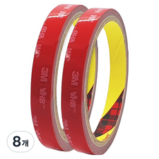 브이에이치비 쓰리엠 초강력 아크릴폼 그레이 양면테이프 12 mm x 1.5 M, 8개