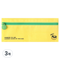 카카오프렌즈 KF 세이치즈 패브릭 플랫 필통, 춘식이, 3개