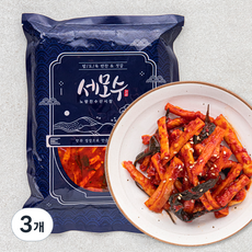 세모수 무말랭이 무침, 1kg, 3개