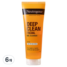 뉴트로지나 딥클린 페이셜 젤 클렌져, 6개