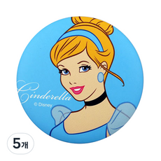 迪士尼灰姑娘圓形按鈕鏡子, 混色, 5個