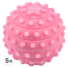 골드팡 마카롱 실리콘 발바닥 지압 마사지볼, 마카롱 핑크, 5개
