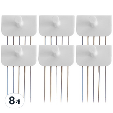 Lemonart 髮夾針 直線型, 白色, 8個