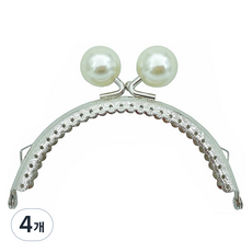 마다꾸미 둥근 프레임 동전지갑 만들기 구슬 10.5cm, 진주, 4개