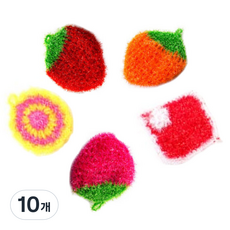 BEULRUMUYEOK 壓克力菜瓜布 隨機出貨, 1入, 10個