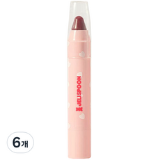 젤리스푼 플레이 컬러 립크레용 2.7g, 6개, 02 스윗핑크