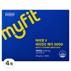 동국제약 마이핏 V 비타민C 메가 3000, 60회분, 4개