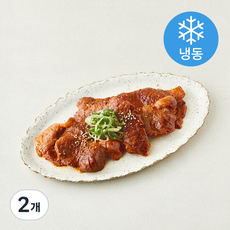 요리락 대파채가 한웅큼 들어간 매콤한 돼지칼집구이 (냉동), 500g, 2개