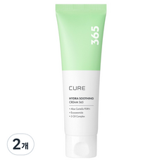 김정문알로에 하이드라 365 수딩 크림, 80ml, 2개
