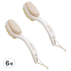 바롬몰 발 각질관리 브러쉬 화이트, 1개입, 6개, 61g