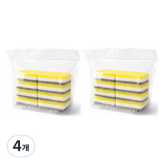 아띠홈 노스크래치 3중 수세미, 4개, 8개입