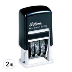 Shiny S-300 날짜 일부인 자동스탬프, 청보라색, 2개 청보라색, 2개