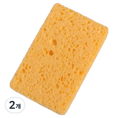 更乾淨 家用除水海綿清潔擦 奶油色, 2個