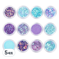 紫色調亮片 12種組, RB001 : 紫色套裝