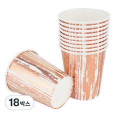 金屬派對杯 復古玫瑰金 240ml, 10入, 18個