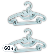 itgom 兒童用蝴蝶結衣架, 藍色, 60個