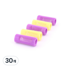 JUT 髮捲 長度 70mm 小 31mm, 混合顏色, 30個