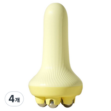 Diyura 手柄按摩球器具, 黃色, 4個