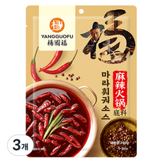 楊國福 麻辣火鍋醬, 200g, 3個