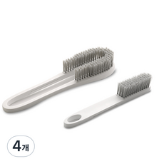 Da Showroom鞋子清潔刷, 4個, 白色