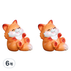 라벤티아 동물 장식품 여우 타입1, 6개